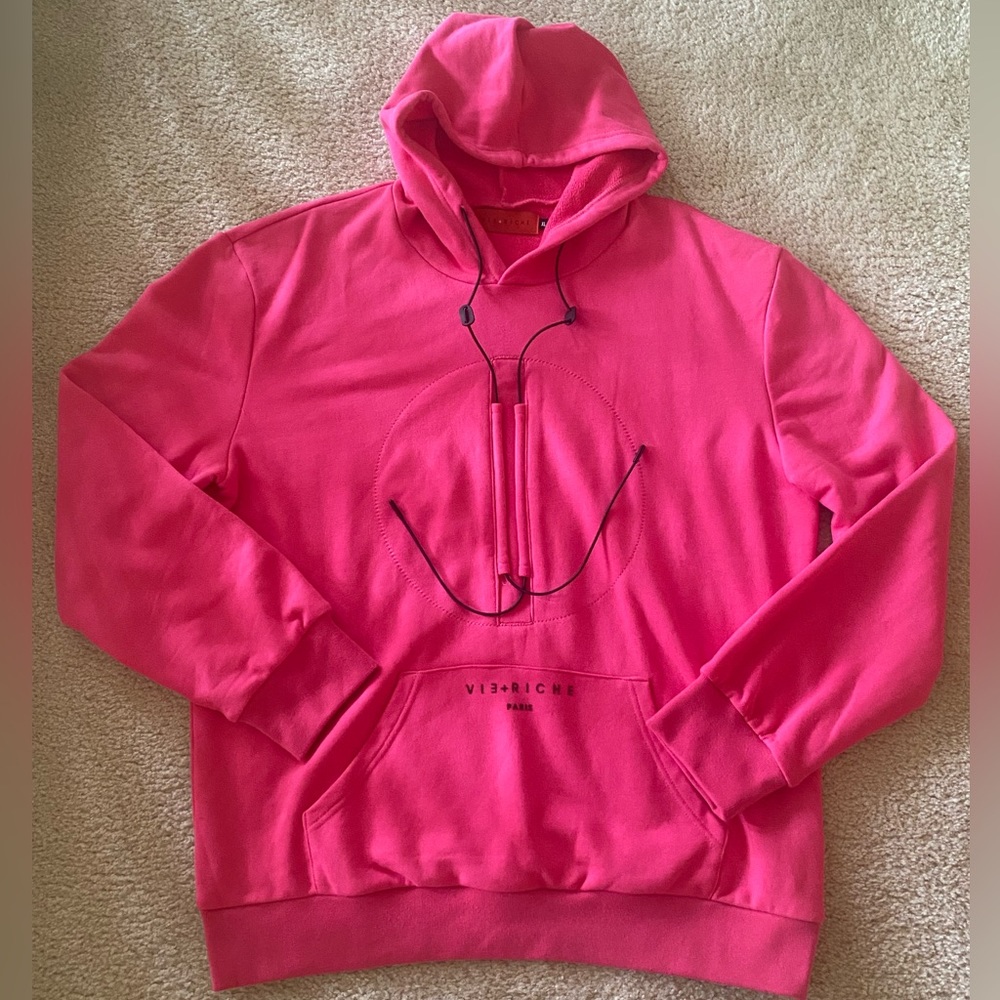 Vie+Riche Paris Pink Adjustable Hoodie